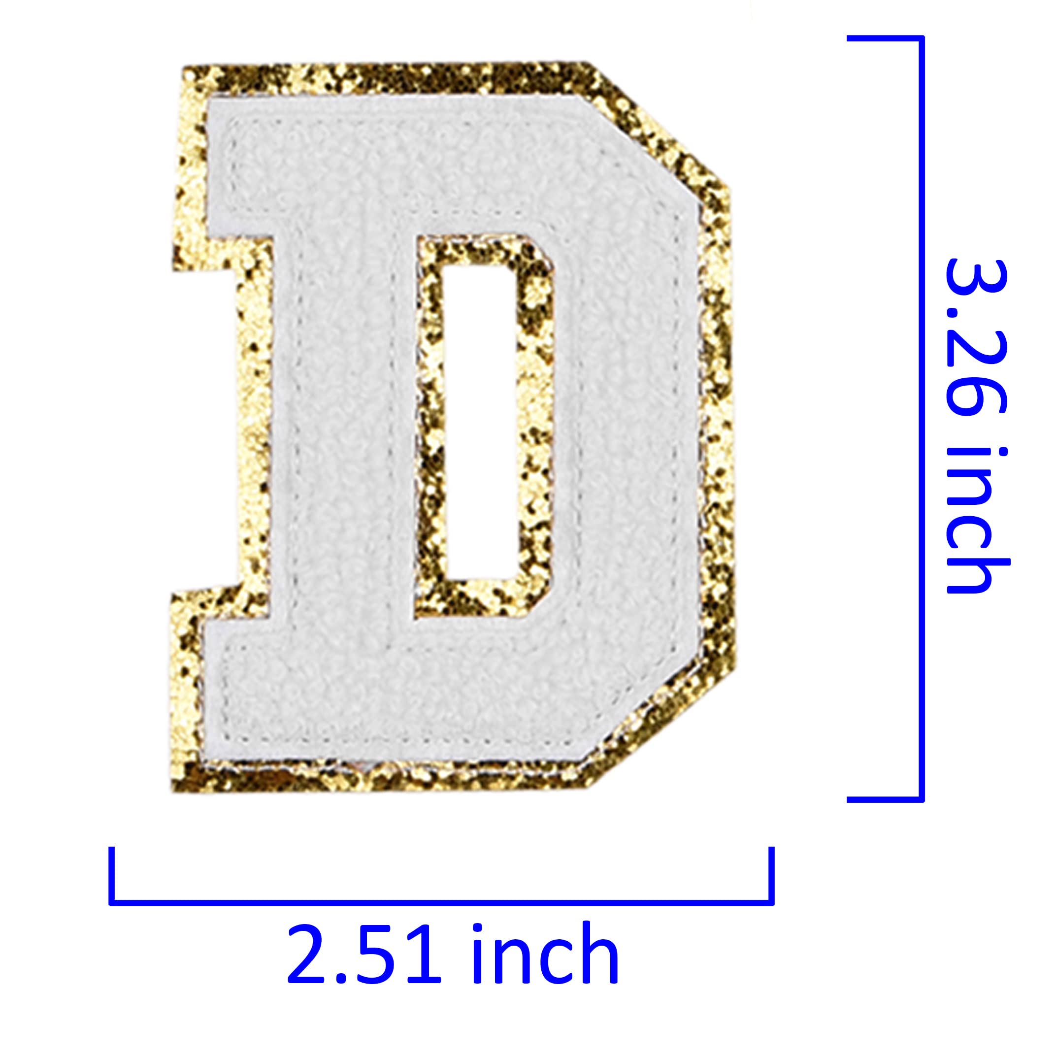 Kare & Kind Iron On Letter Patches - A-Z Alphabet Chenille Embroidered Patches for Clothing, Shirts, Uniforms, Jackets, Bags & Hats - DIY Sewing & Crafting Supplies - Perfect for Customizing Apparel, School Uniforms, Fashion Accessories & Handmade Gifts