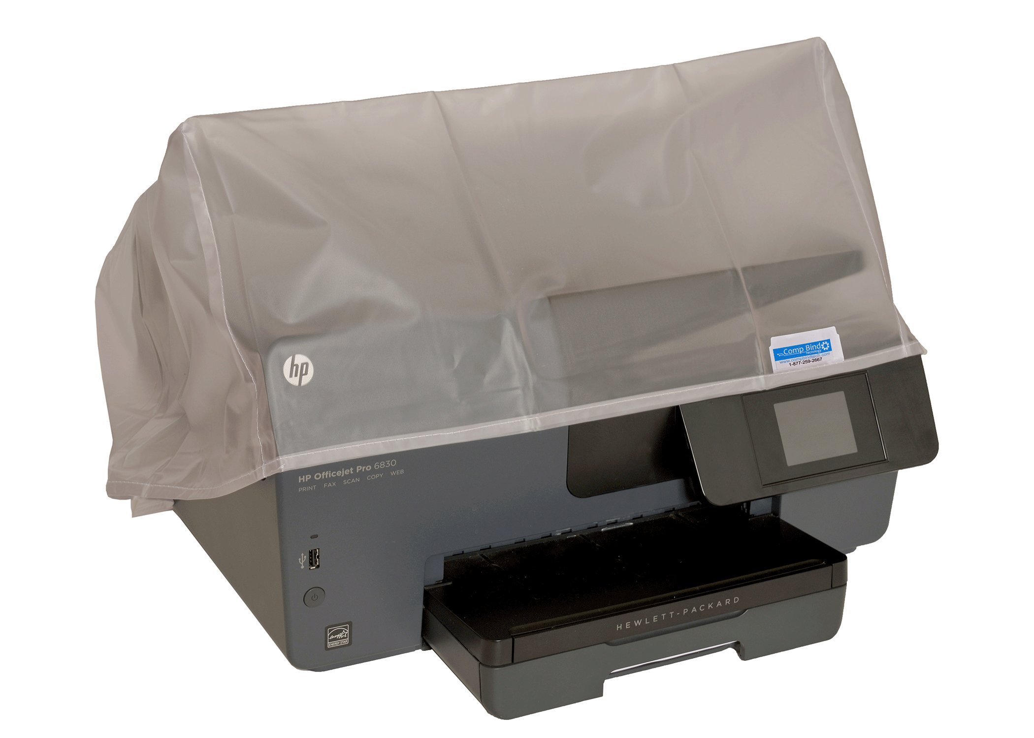 Comp Bind Technology Clear Vinyl Anti-Static Dust Cover for Brother HL-L3230CDW Color Laser Printer, 16.1''W x 18.1''D x 9.9''H, Ideal for Home Office and Studio Use