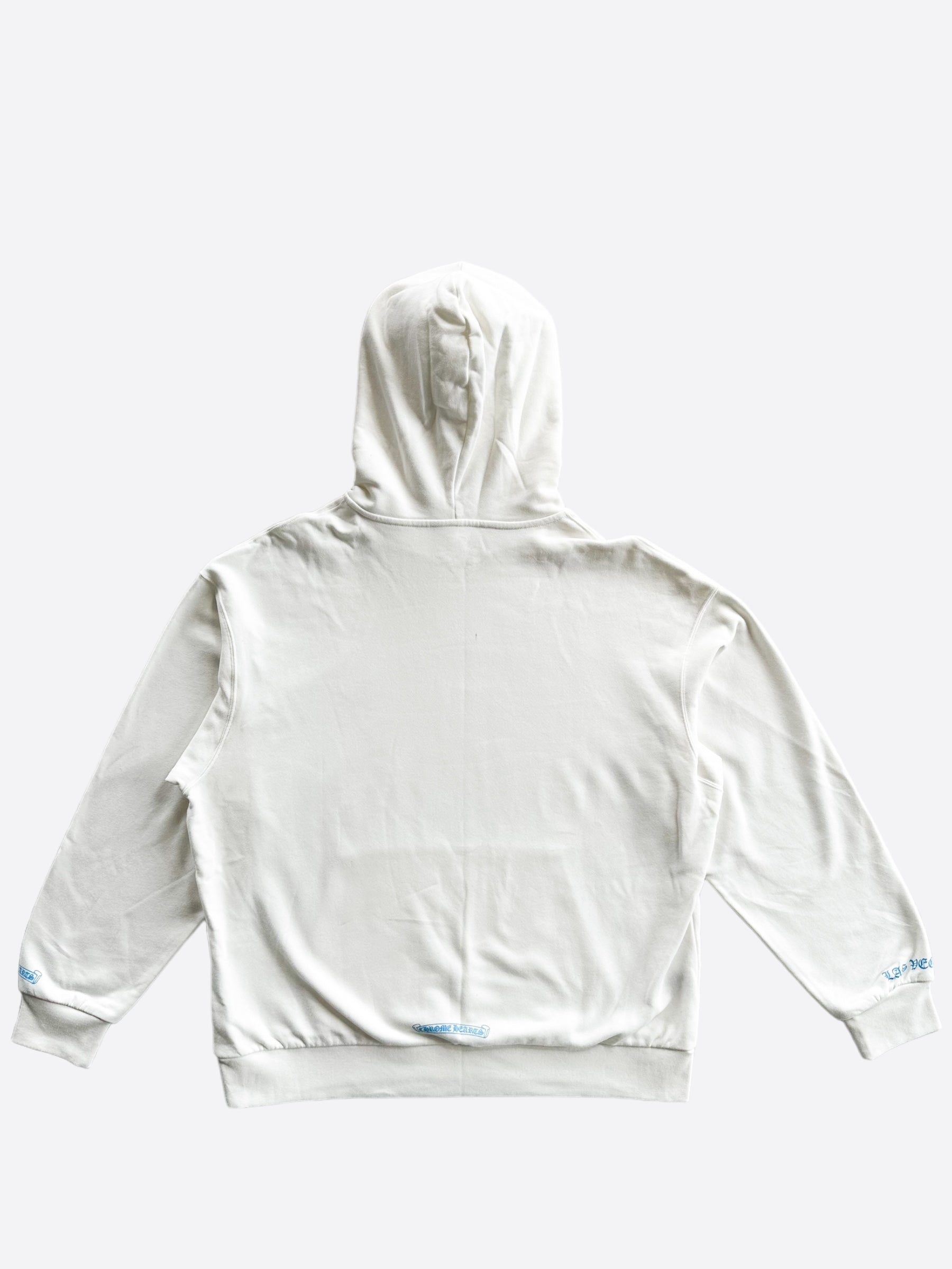 Chrome Hearts White & Blue Las Vegas Dice Hoodie - Stylish Streetwear for Men & Women | Perfect for Casual Outfits, Concerts, and Urban Fashion