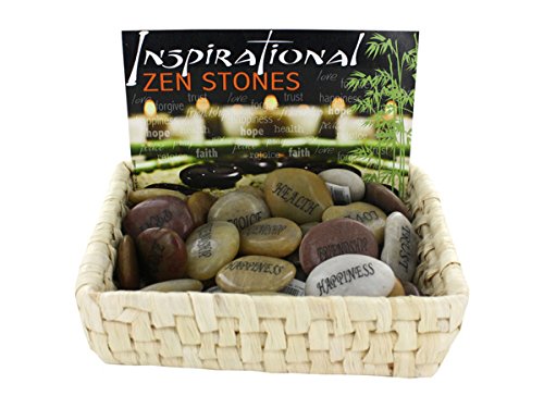 Bulk Inspirational Stones for Countertop Display - Case of 72 - Perfect for Home Decor, Office Motivation & Gift Giving