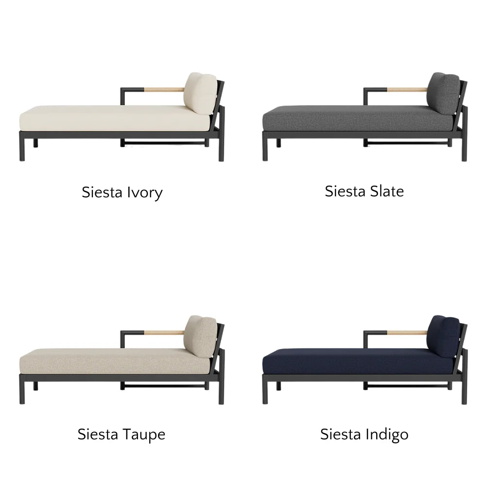 Breeze XL Outdoor Chaise Lounge Chair - Left Facing Patio Furniture for Poolside, Garden & Backyard Relaxation
