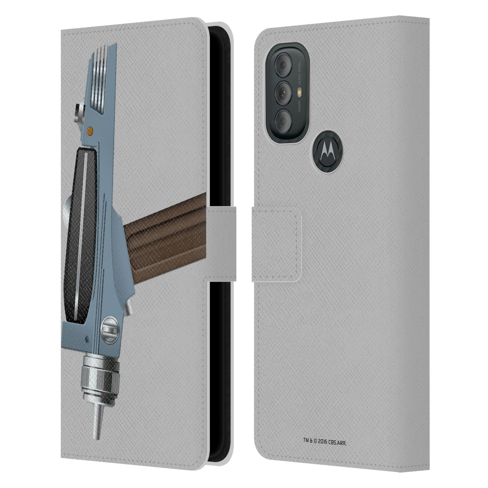 **Officially Licensed Star Trek Pistol Phaser Leather Wallet Case for Motorola Moto G Power (2022) – Sci-Fi Gadget Cover for Fans & Collectors – Perfect for Cosplay, Conventions & Daily Use**