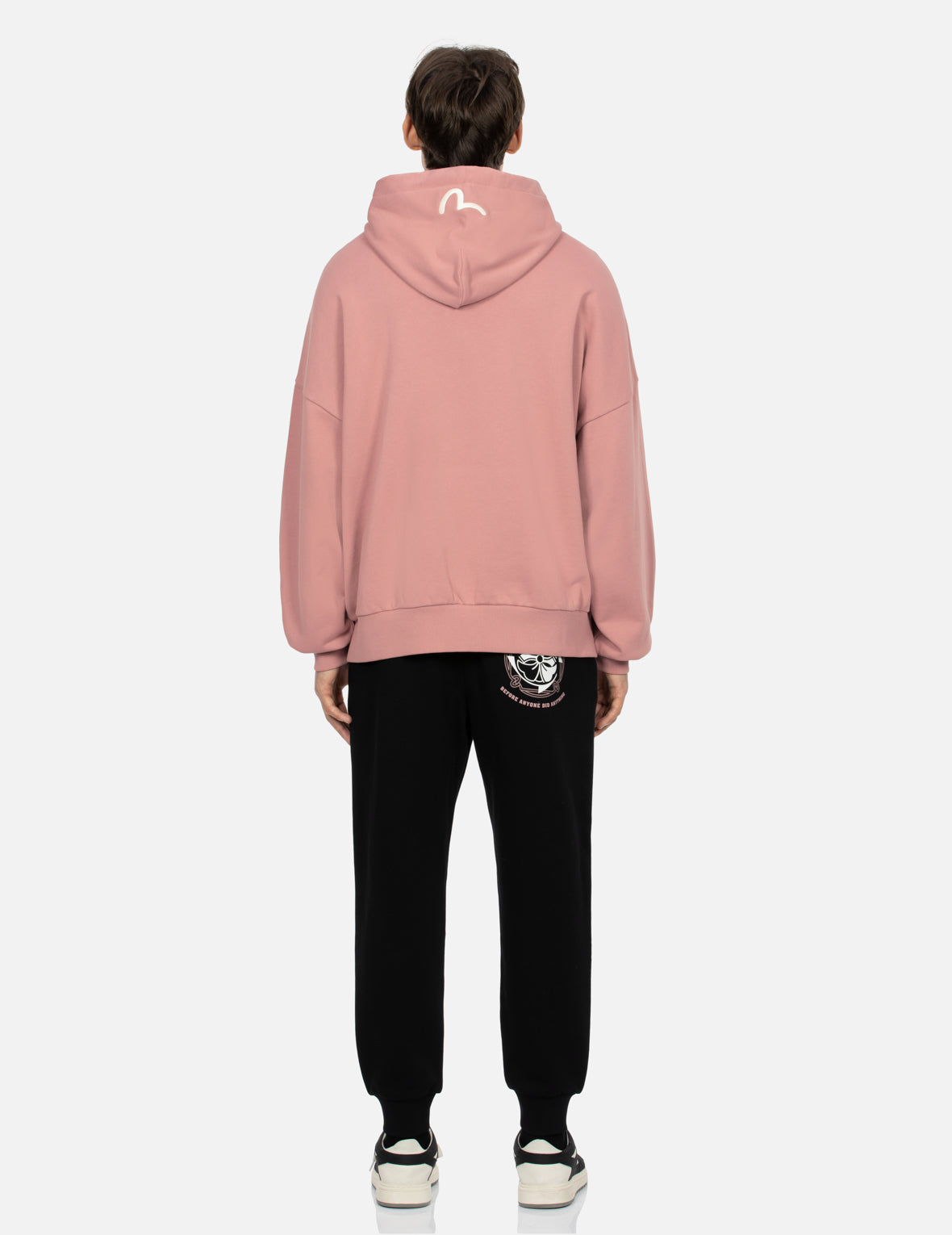 Stylish Kamon Print Loose Fit Hoodie for Men & Women - Comfortable Unisex Pullover Sweatshirt for Casual Wear, Street Fashion, and Outdoor Activities
