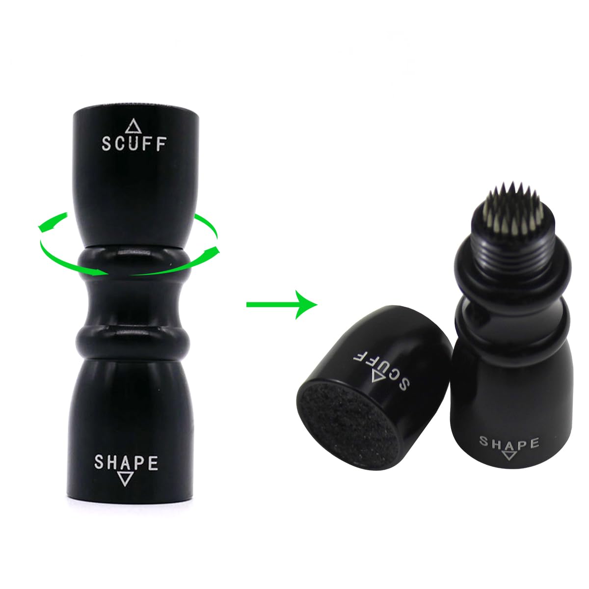 Scott Edward 3-in-1 Pool Cue Tip Tool - Professional Billiard Cue Accessories with Scuffer, Shaper & Aerator | Perfect Gift for Men, Husbands & Friends | Ideal for Home Game Rooms, Bars & Pool Halls
