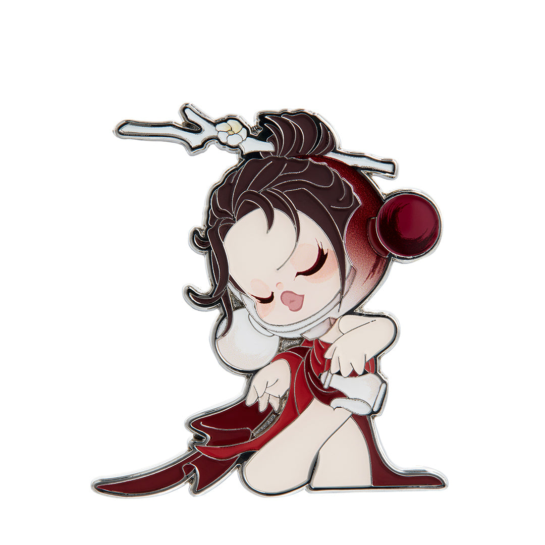 POP MART SKULLPANDA The Ink Plum Blossom Series Enamel Pin Badge Blind Box - Collectible Anime Character Pins for Cosplay, Fashion Accessories & Gift Giving