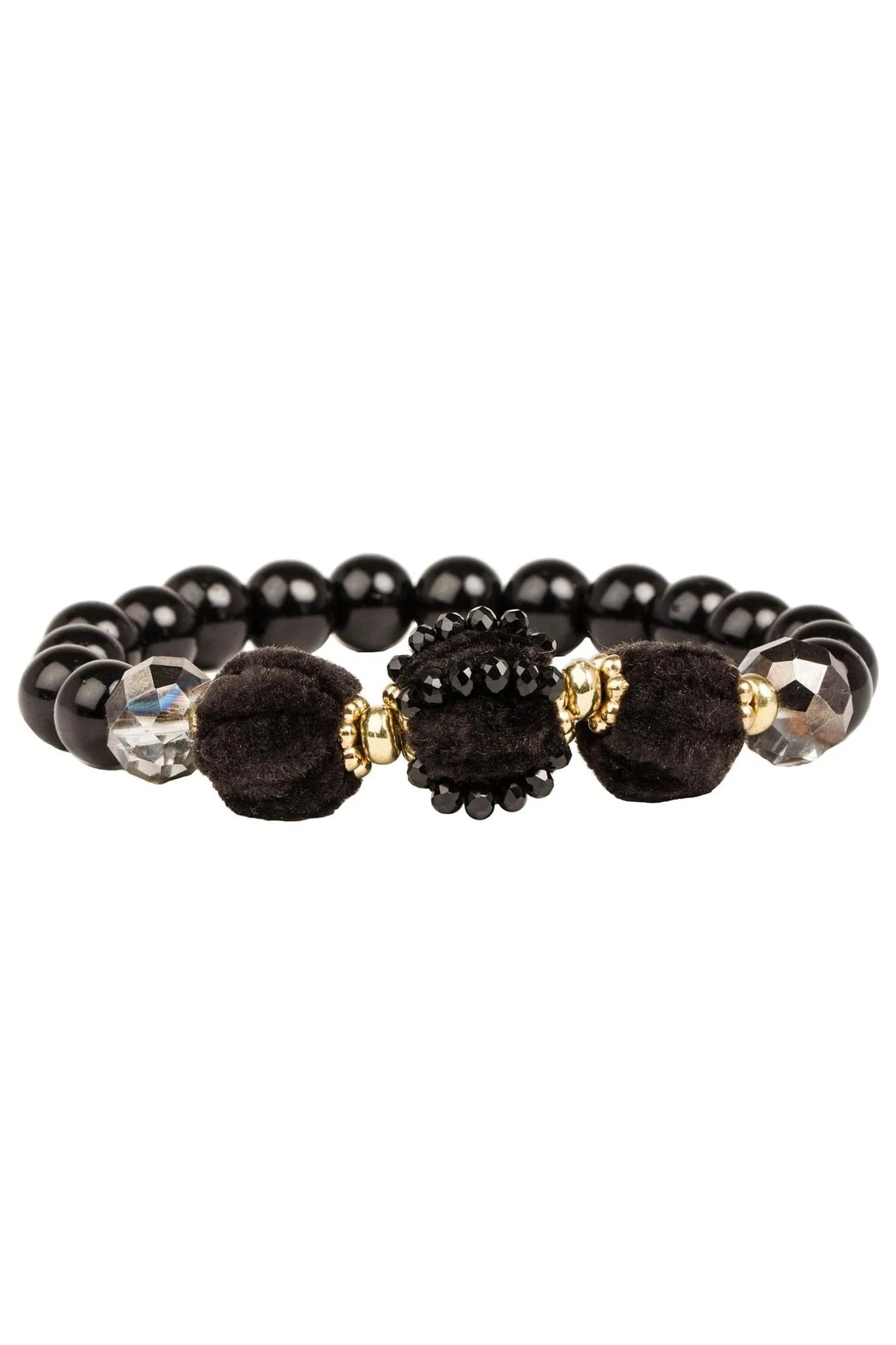 Multi Beaded Stretch Bracelet for Women - Adjustable Elastic Beaded Bracelets Set - Fashion Jewelry for Casual Wear, Parties & Gifts