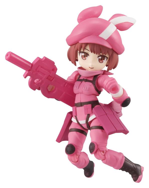 Desktop Army Sword Art Gun Gale Online Trading Figures Box Set of 3 - Anime Collectible Action Figures for Display & Gaming Scenes