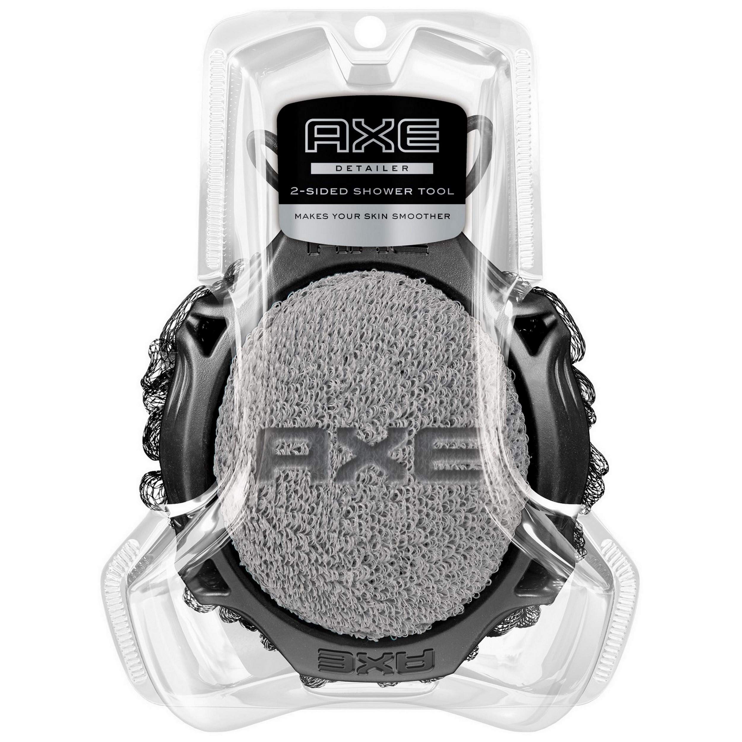 Axe Detailer Shower Tool - Body Scrubber & Exfoliator for Men (1 Pack) - Perfect for Deep Cleansing & Skin Renewal in Shower or Bath