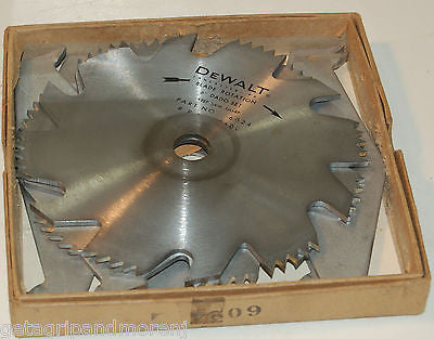DeWalt 6 Inch Dado Blade Set for Table Saws - Premium Woodworking Tool for Cutting Grooves & Rabbets | Perfect for Cabinet Making, Furniture Building & DIY Projects