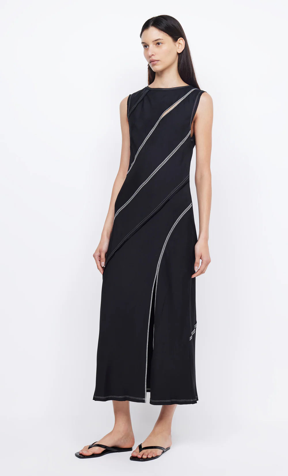 Emery Panel Maxi Dress - Flowy Long Summer Dress for Women, Boho Chic Beach Dress with Side Slits, Perfect for Vacations, Weddings & Casual Outings