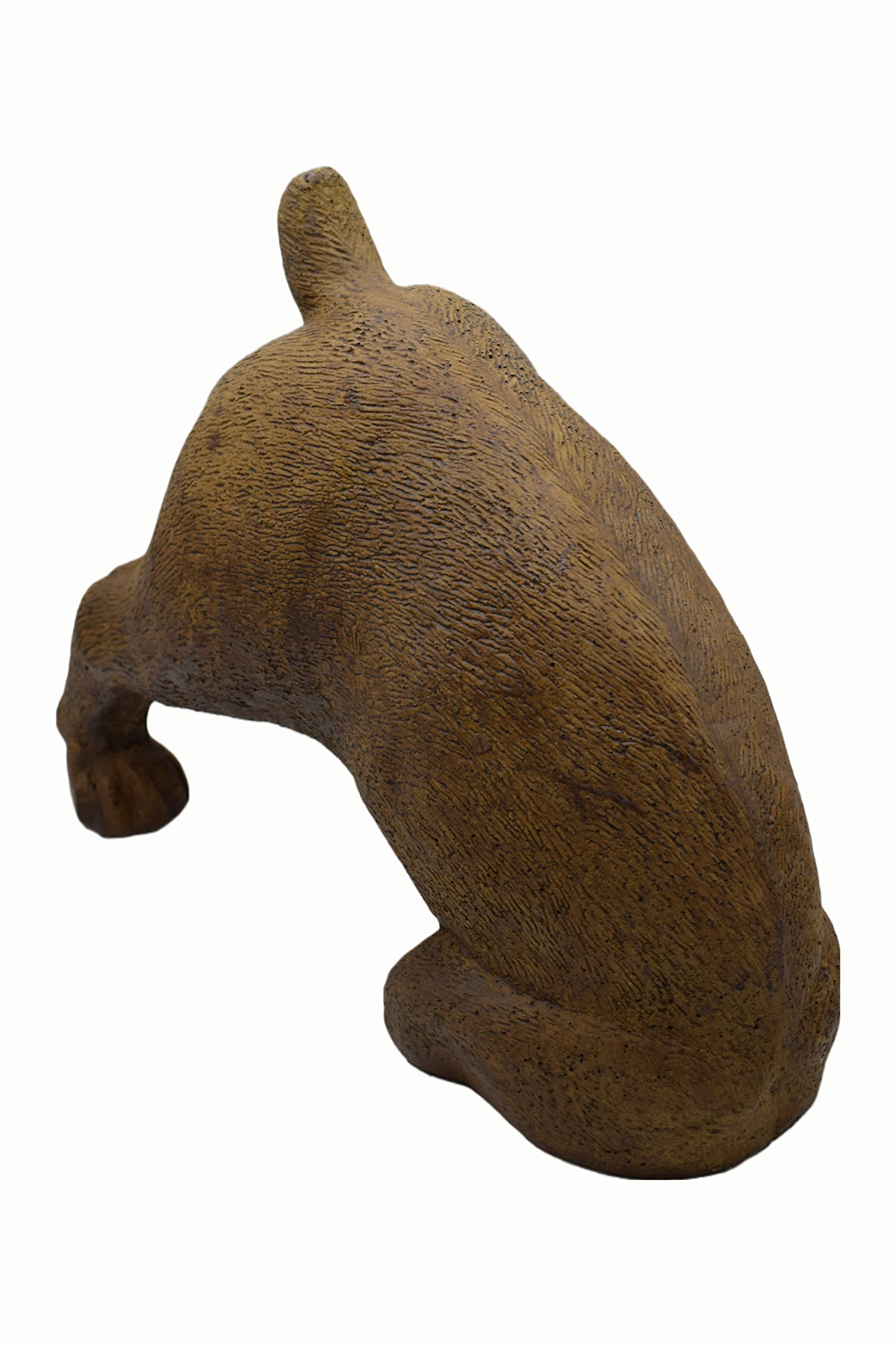 Digging Dog Concrete Garden Statue - 13 Inch Tall Outdoor Decor - Espresso Brown Finish - Perfect for Lawn, Yard, and Patio Decoration