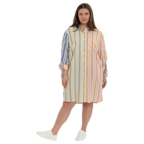 Maggy London Women's Plus Size Floral Print CDC Shirt Dress - Elegant Office Wear & Casual Summer Dress for Women