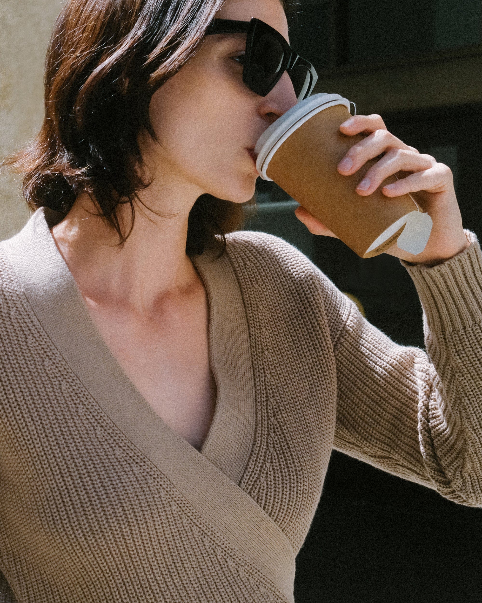 Stylish Maren Cropped V-Neck Sweater for Women | Soft Knit Pullover | Perfect for Casual Outfits & Layering in Fall/Winter