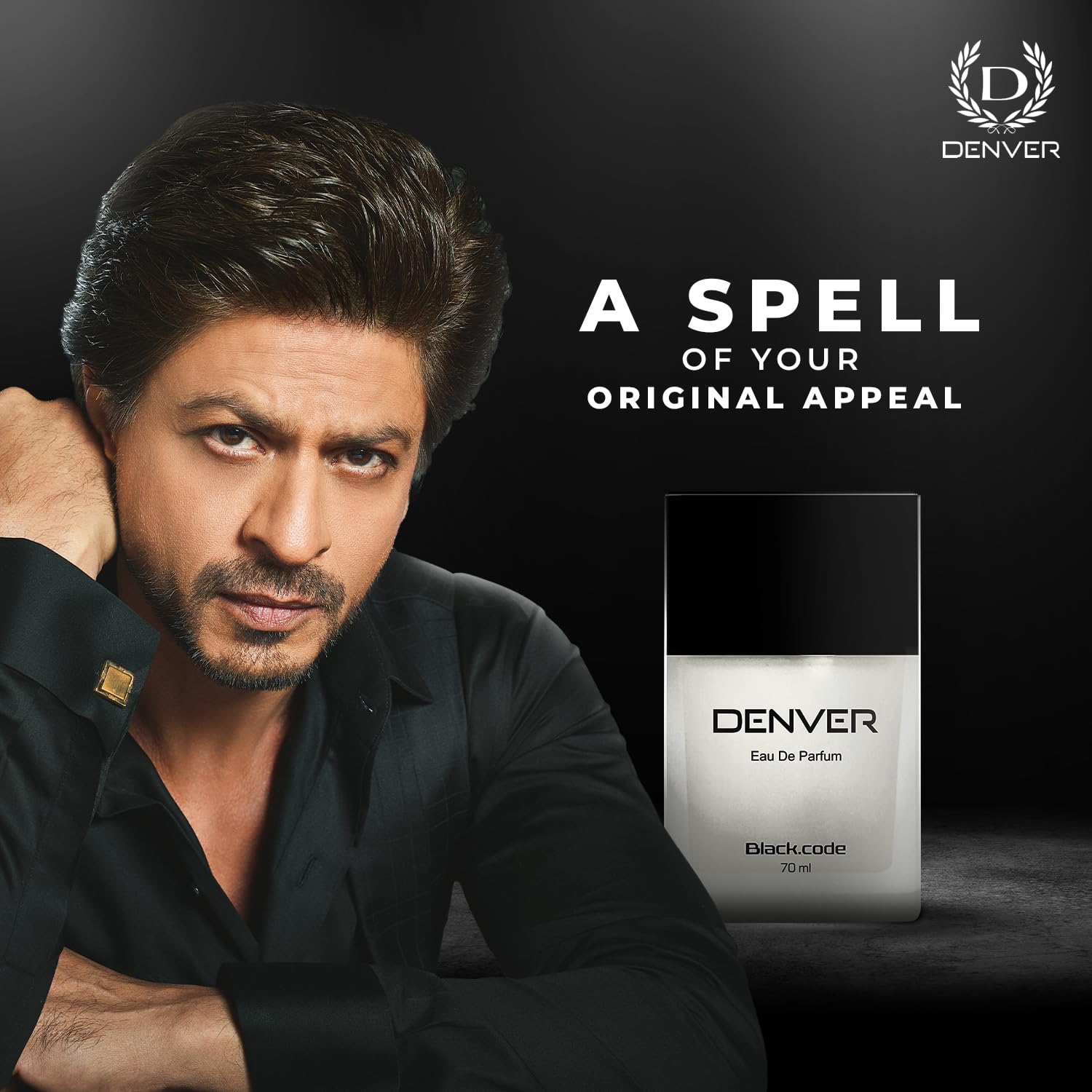 DENVER Black Code Cologne for Men - 70ML Eau de Parfum | Premium Long Lasting Fragrance | Day & Night Wear, Office & Date Night Scent
