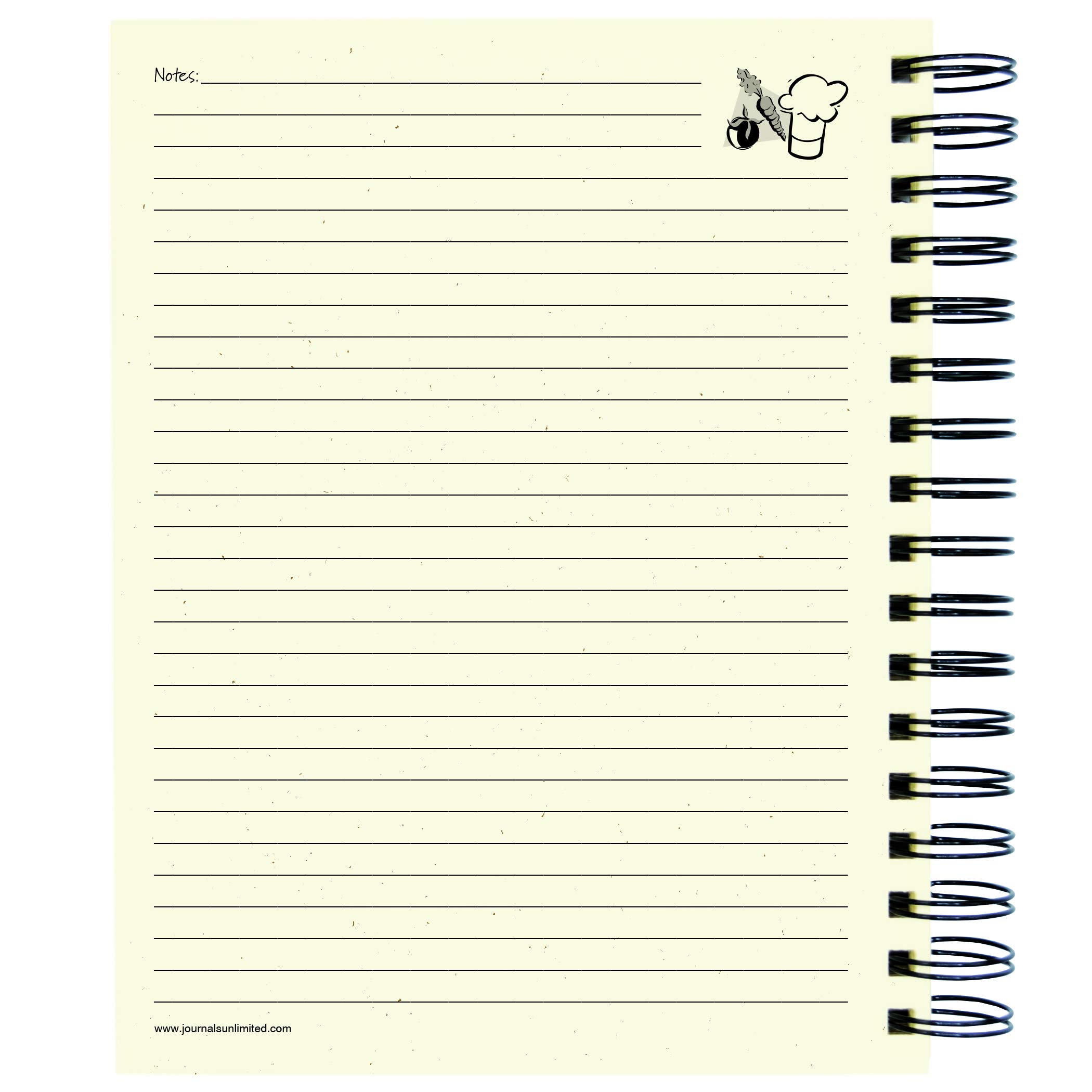 Kraft Hard Cover Recipe Journal - Cooking Notebook for Meal Planning, Recipe Collection & Kitchen Organization | Perfect for Home Chefs & Food Enthusiasts