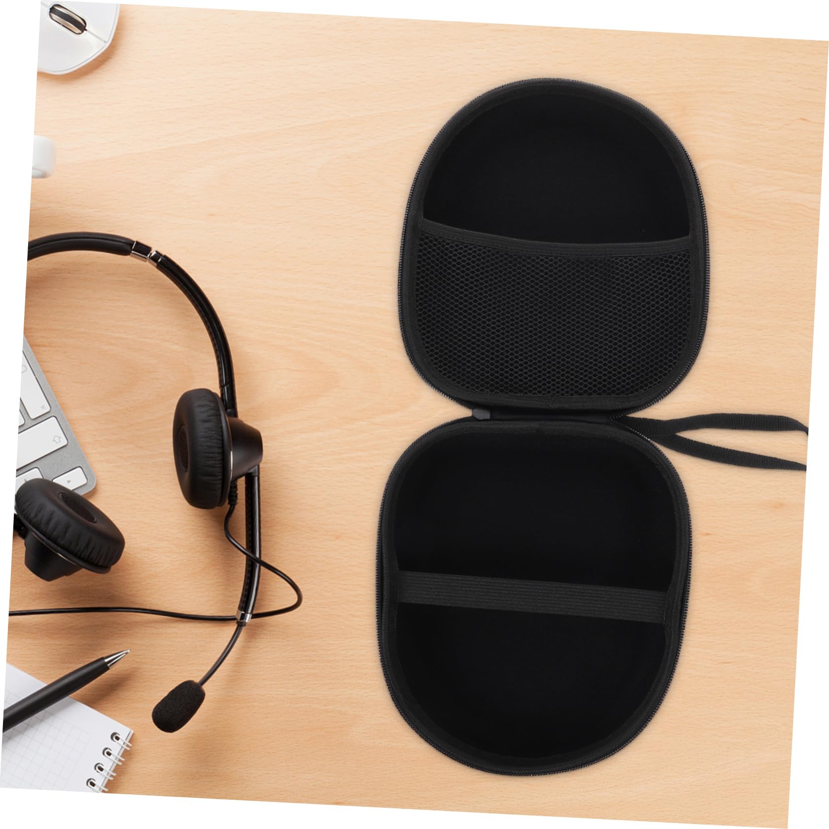 DOITOOL 3-Pack Premium Headphone Storage Bags for Gaming Over-Ear Headphones - Durable Travel Carry Case with Soft Lining (Red) - Perfect for Travel, Office, and Home Organization