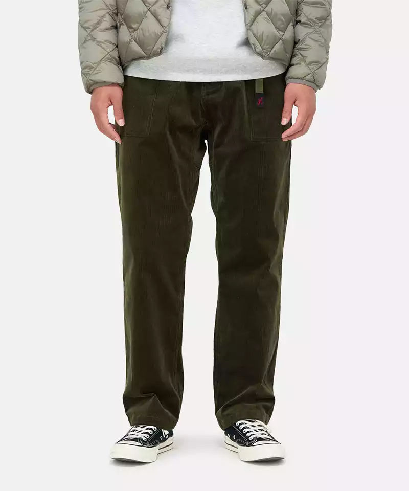 Corduroy Loose Tapered Ridge Pants for Women - Comfortable High Waisted Casual Trousers - Perfect for Fall Winter Outfits, Office Wear & Weekend Street Style