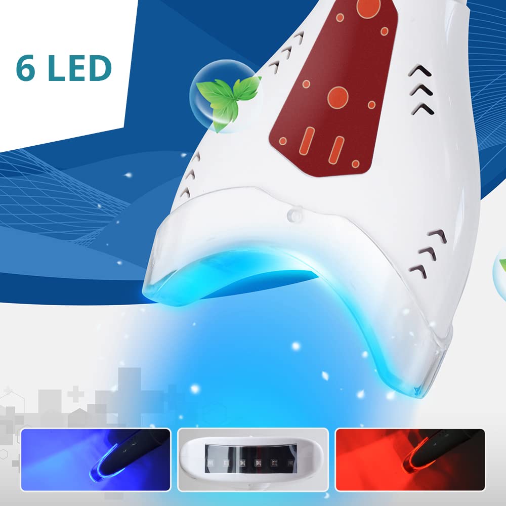 2023 Latest LED Teeth Whitening Kit with 4 Colors, Remote Control, Adjustable Light Intensities & Cold Bleaching Technology – Fast 3-5 Day Delivery | Perfect for Home Use, Travel, and Professional Dental Care