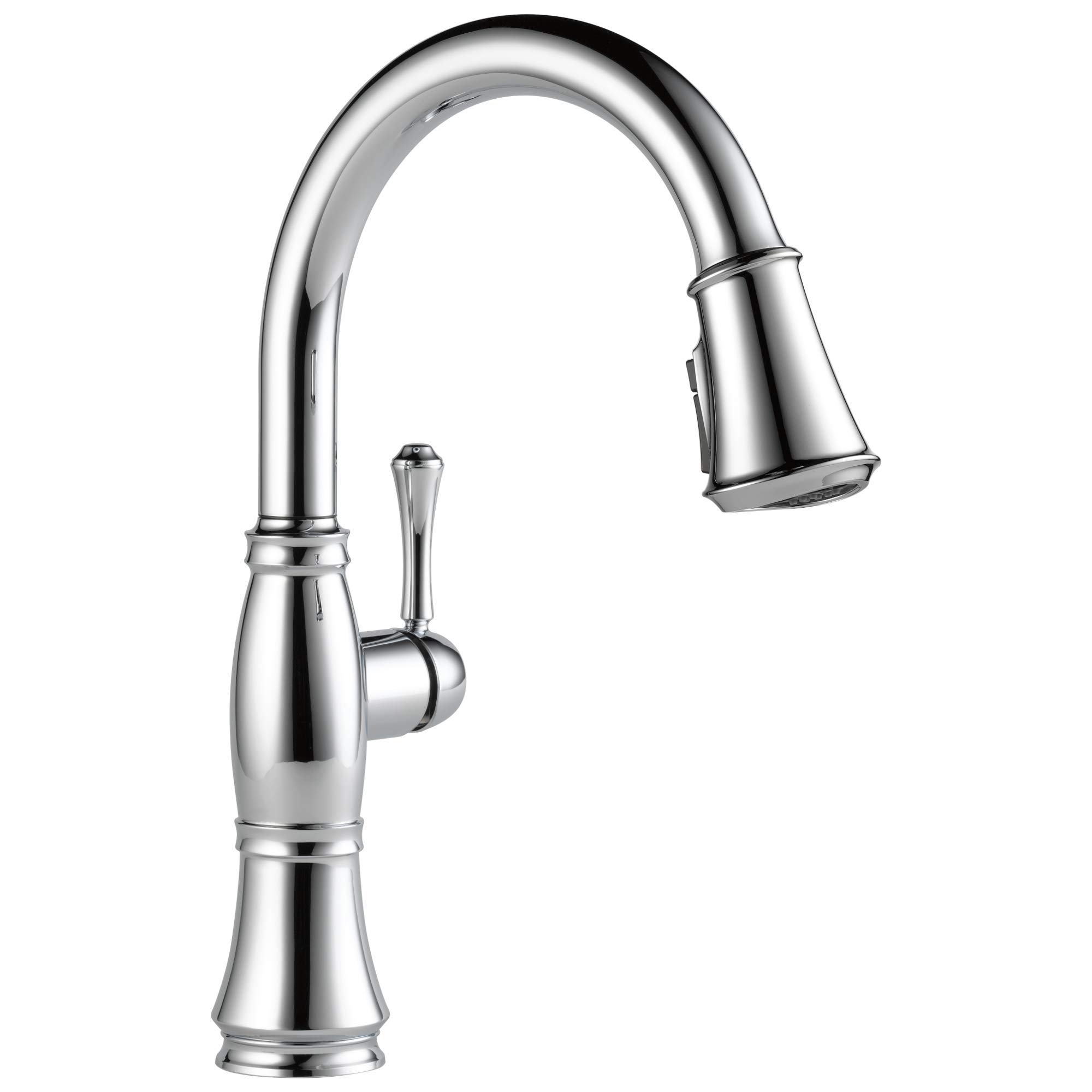 Delta Cassidy Pull Down Kitchen Faucet in Chrome - Magnetic Docking Sprayer with Lumicoat Finish (Model 9197-PR-DST) - Perfect for Modern Kitchens, Bar Sinks & Food Prep Stations