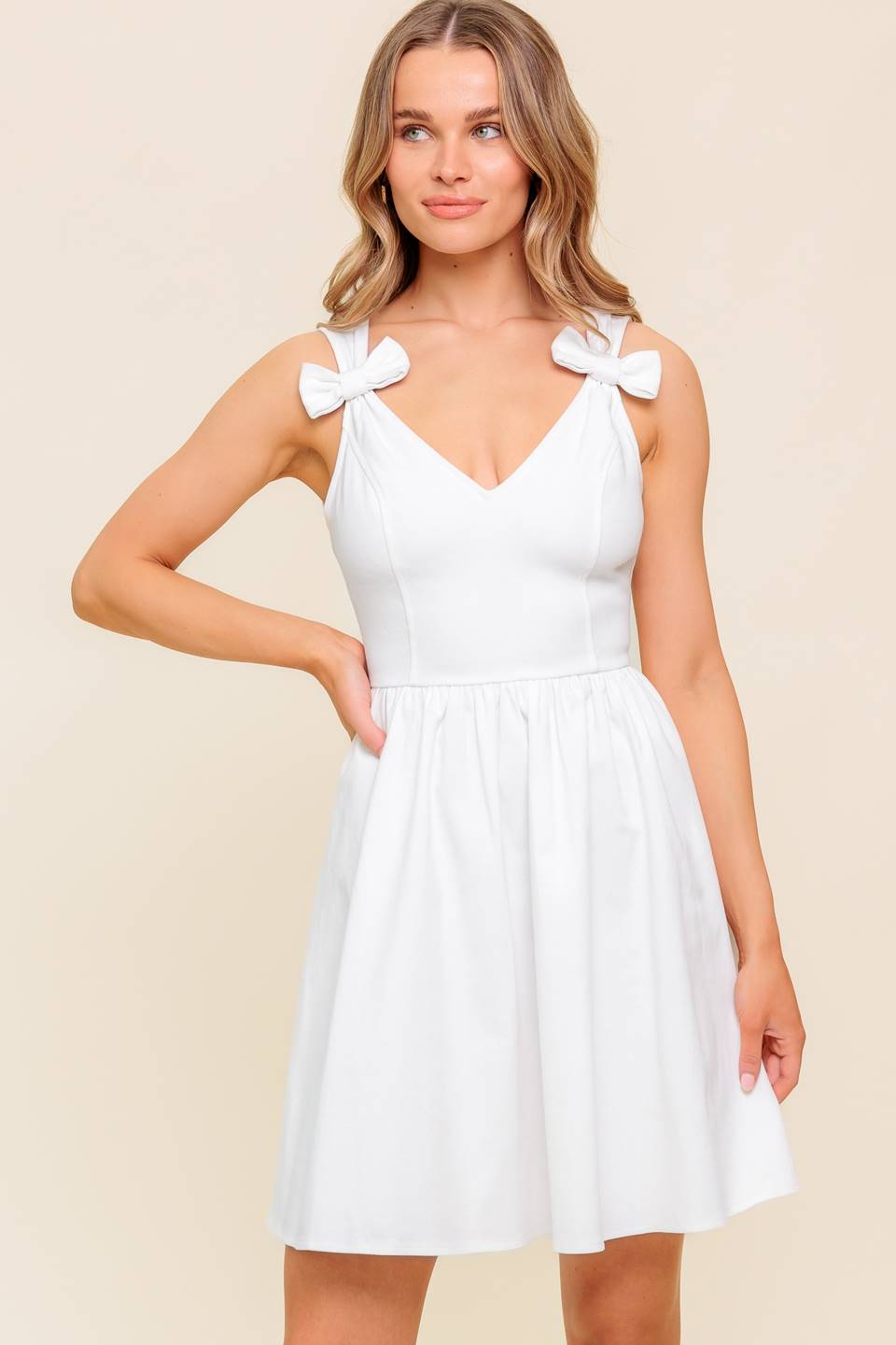 Stylish Calla White Denim Mini Dress for Women - Perfect for Summer Outings, Parties & Casual Wear