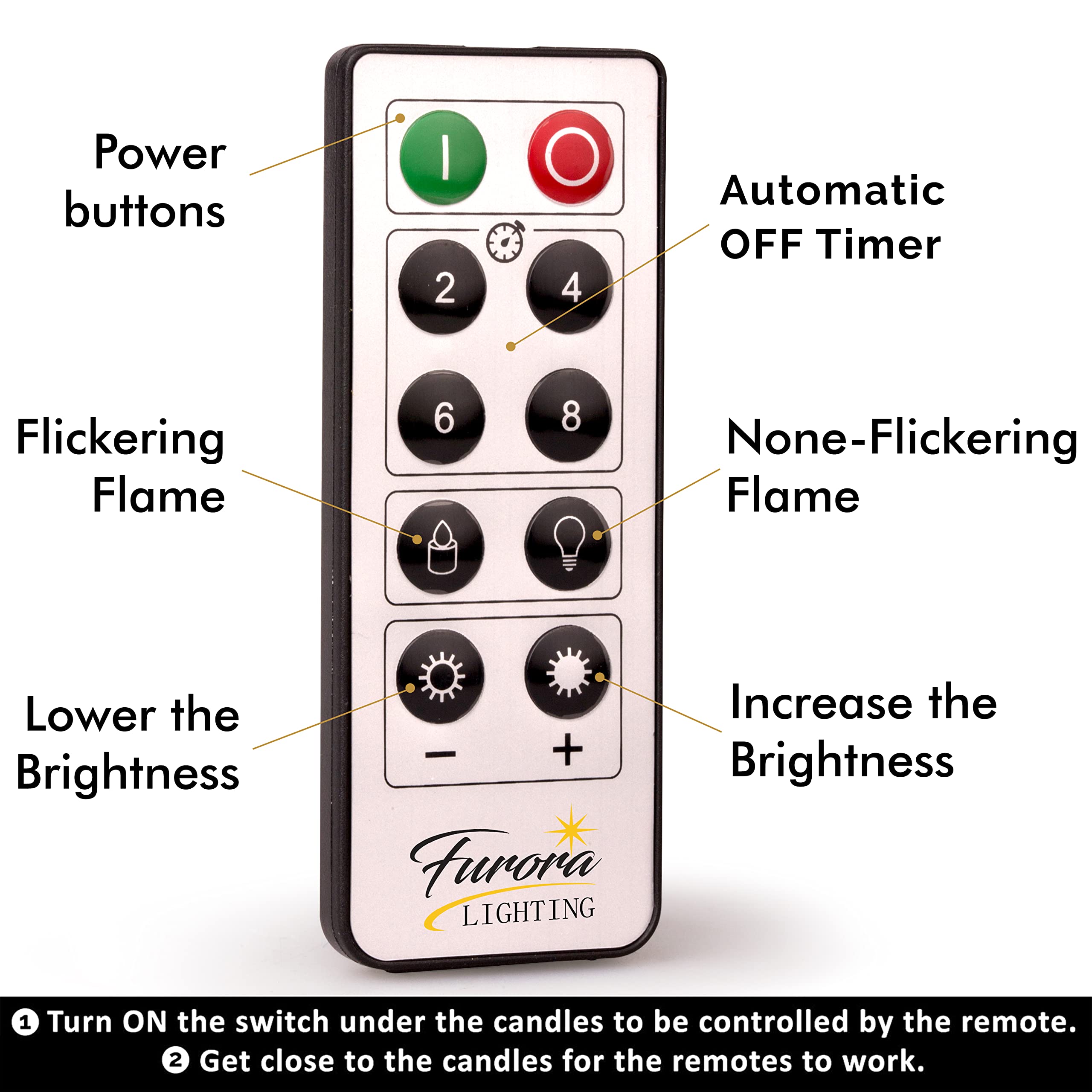 FURORA LIGHTING Orange Nordic Real Wax LED Candles with Remote Timer - 4 Pillar & 4 Votives Flameless Flickering Candles Set (8 Pack) - Battery Included for Home Decor, Wedding Centerpieces, Christmas & Holiday Decorations