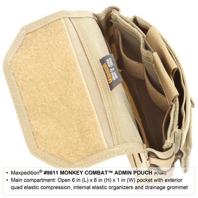 Tactical Monkey Combat Admin Pouch - Durable Military Utility Bag for Gear & Essentials (Buy 1 Get 1 Free) - Perfect for Outdoor Adventures, Airsoft, Hiking & Survival Kits