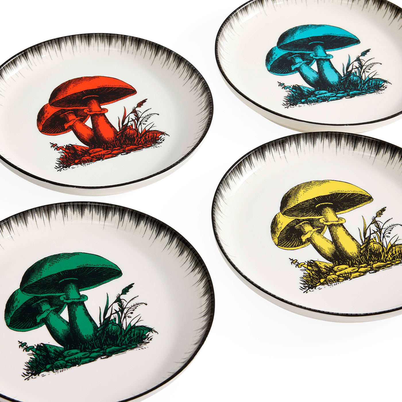 Botanist Canapé Plate Set - Elegant Floral Appetizer Plates for Parties, Weddings & Entertaining - Perfect for Hors d'Oeuvres, Finger Foods & Charcuterie Boards