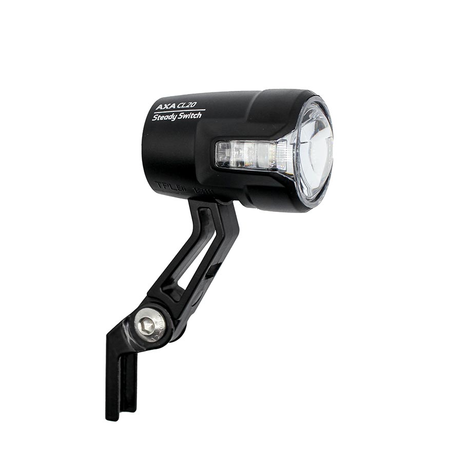 AXA Compactline 20 Dynamo Bike Headlight - Sporty Compact Design for Urban Commuting & Night Cycling Safety