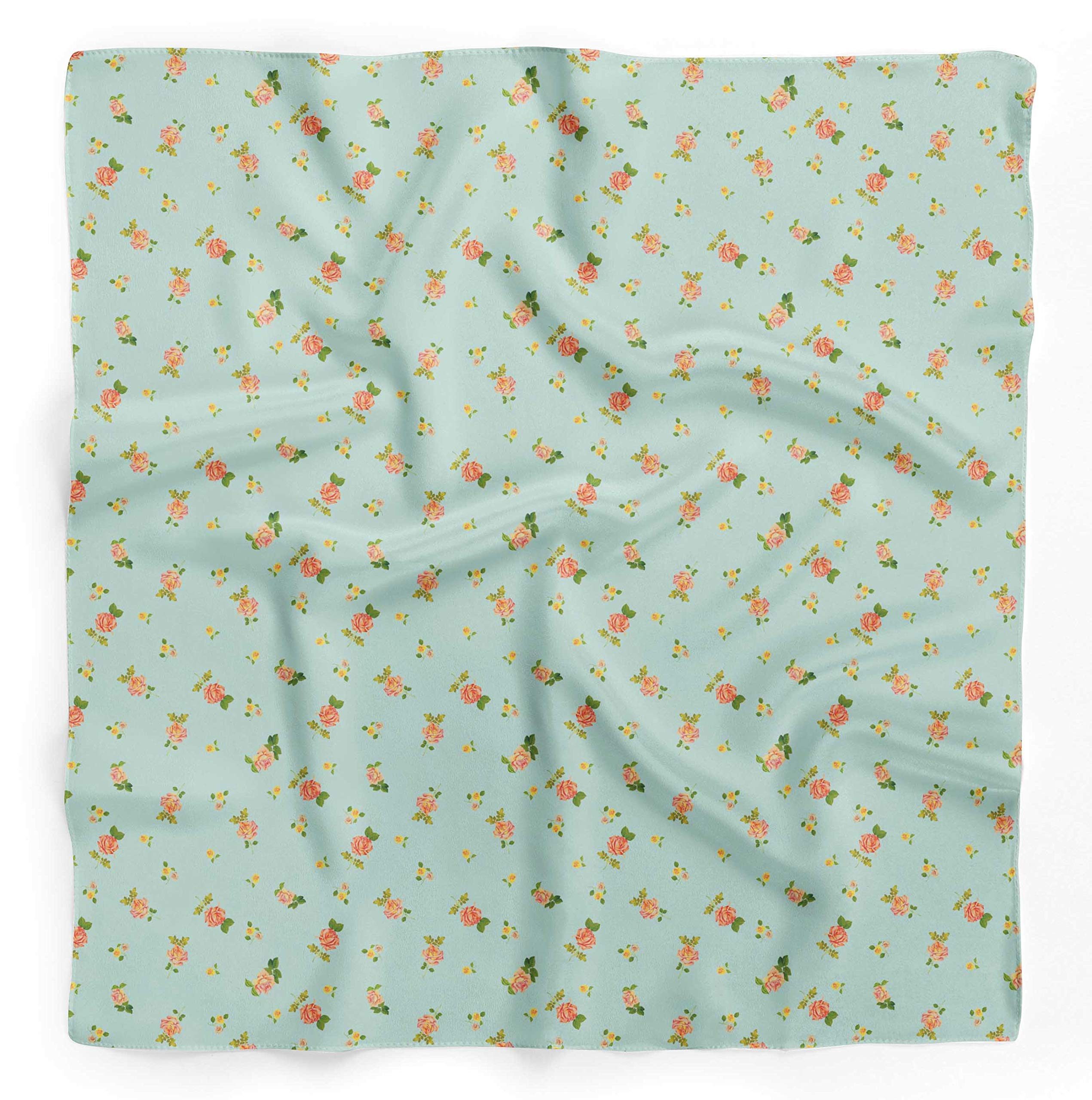 Bimba Printed Pure Silk Scarf - Women's Fashion Hair Neck Head Bandana Wrap - Perfect for Boho Style, Beach Outfits & Elegant Occasions