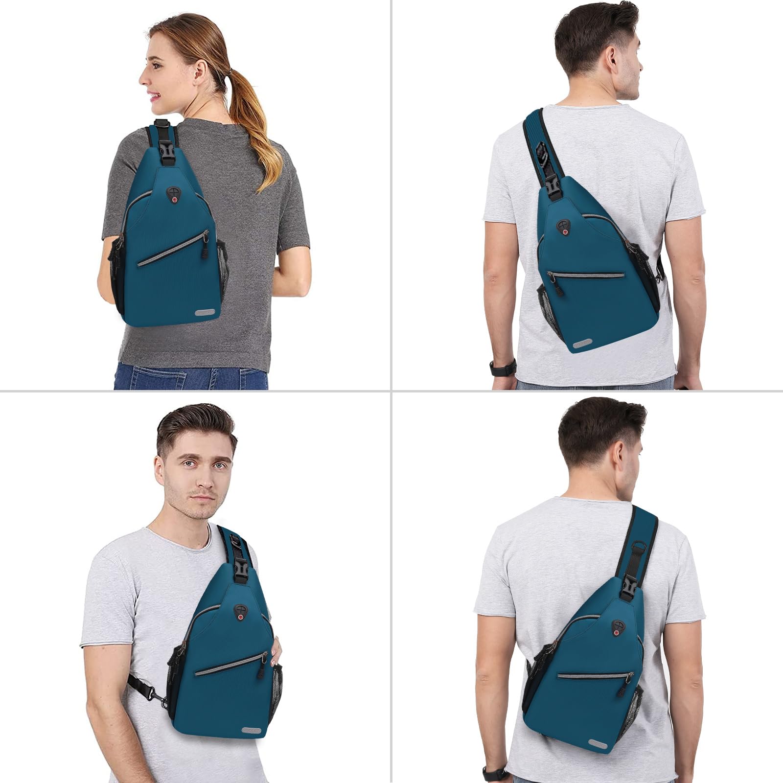 MOSISO Sling Backpack - Lightweight Crossbody Shoulder Bag for Travel, Hiking, Work & School | Water-Resistant Multipurpose Daypack for Men & Women | Perfect for Commuting, Gym & Outdoor Adventures