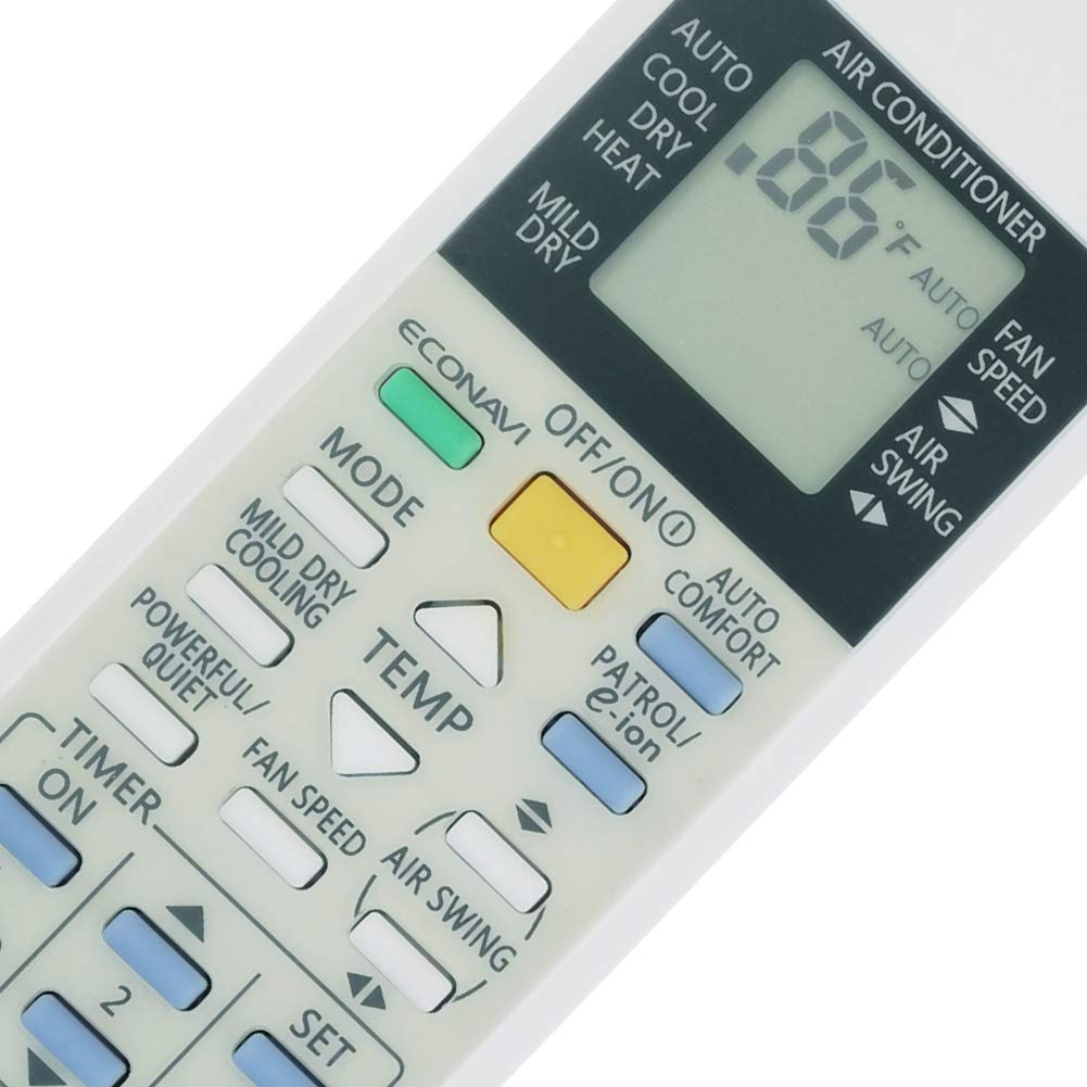Universal Air Conditioner Remote Control for Panasonic - Compatible with Multiple Models, Fahrenheit & Celsius Display | Perfect for Home, Office, and Hotel Use