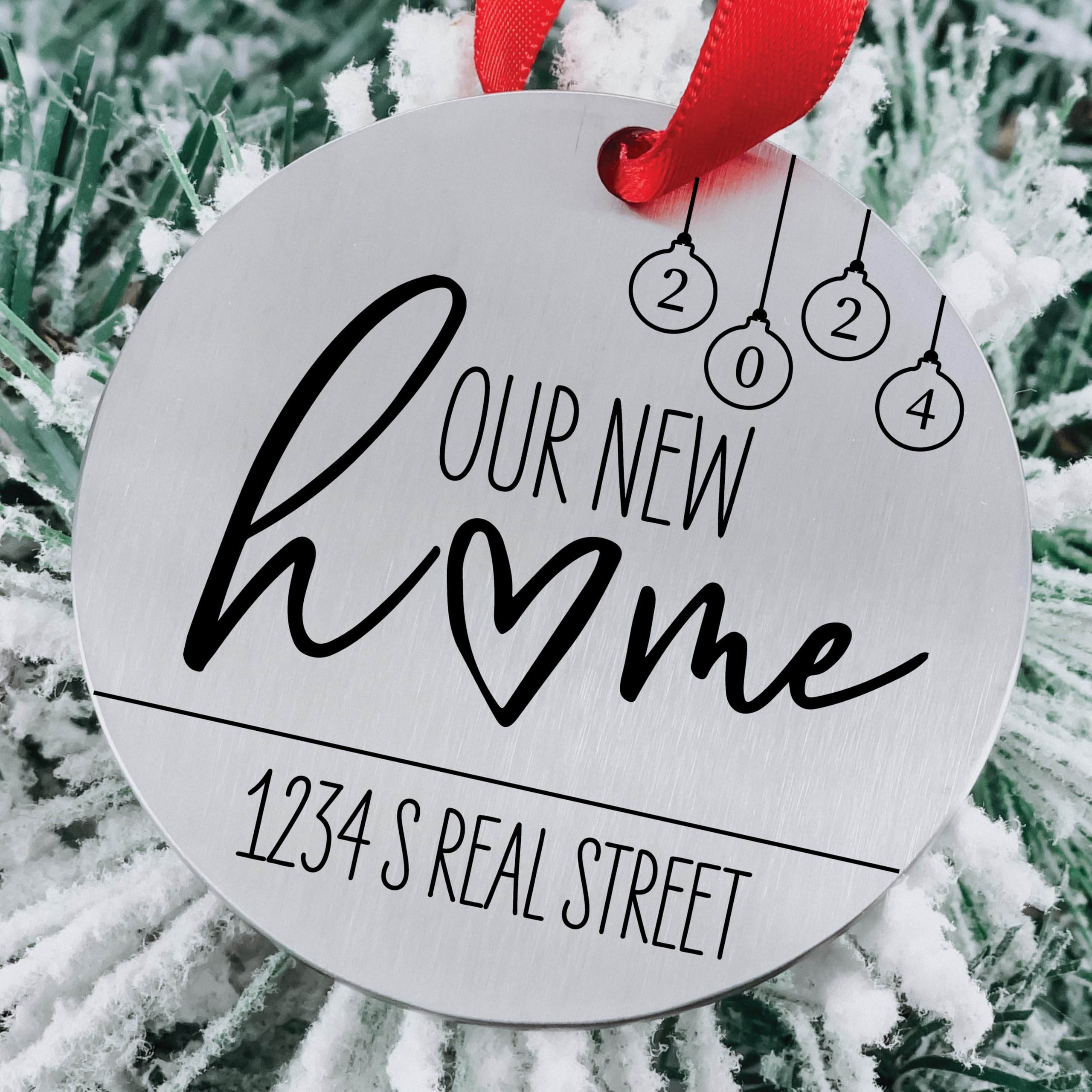 Personalized Housewarming Gift for New Home 2024 - Custom Home Ornament for New Couples & House Purchases - Perfect for Housewarming Parties & New Home Decor