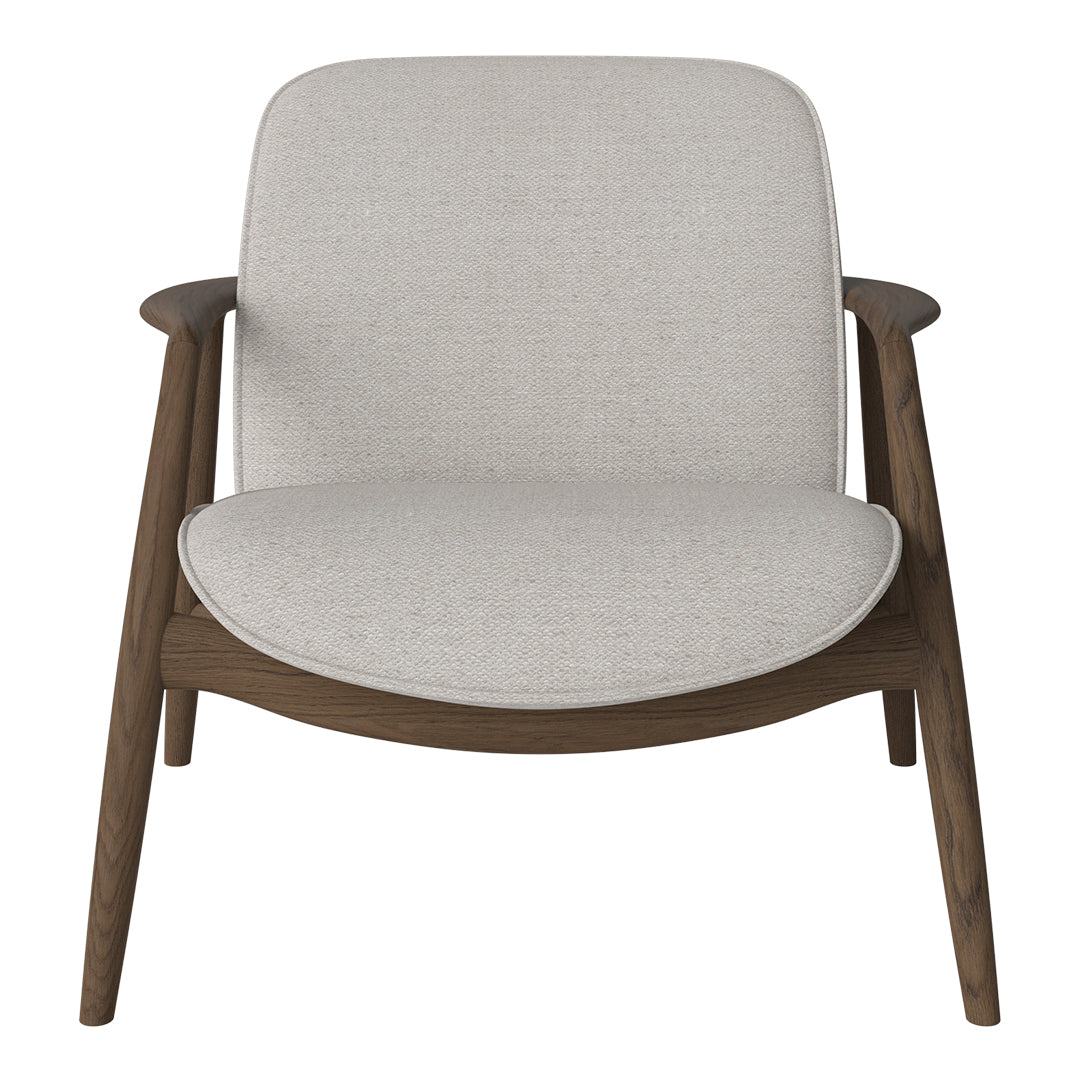 Bowie Lounge Chair - Modern Accent Chair for Living Room, Bedroom & Office - Comfortable Upholstered Armchair with Wooden Legs - Perfect for Relaxing, Reading & Lounging