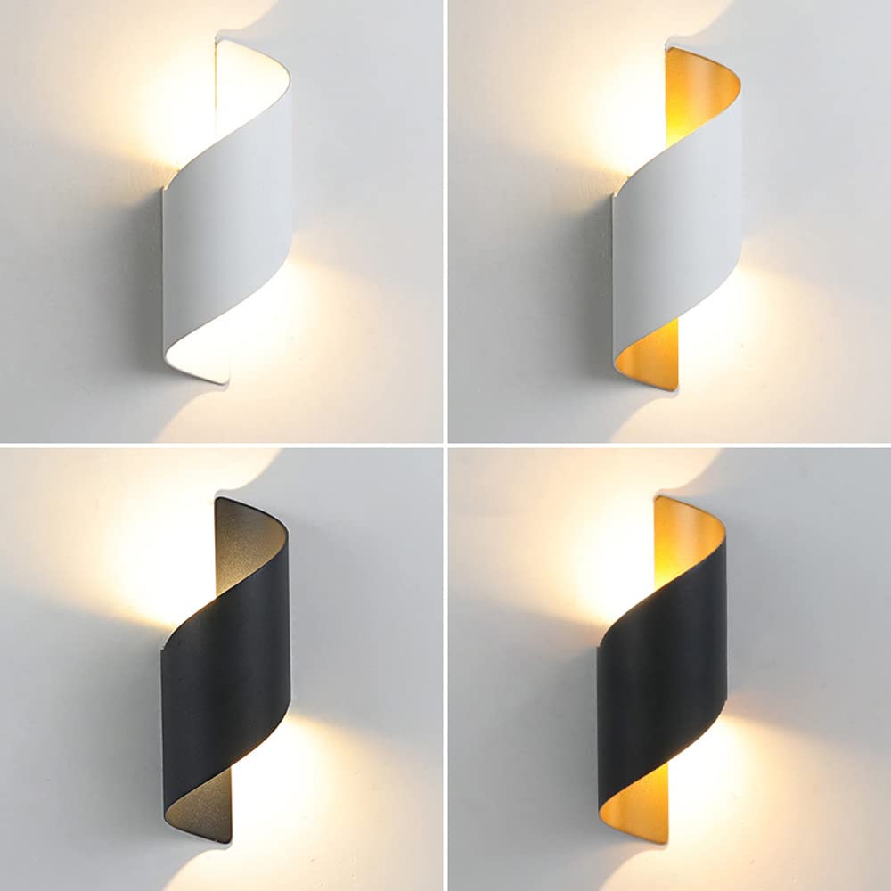 Energy-Efficient LED Up & Down Porch Lights - Durable Aluminum Outdoor Wall Sconce Fixtures for Garage, Patio, Balcony & Doorway - Weatherproof Indoor/Outdoor Lighting for Enhanced Curb Appeal & Security