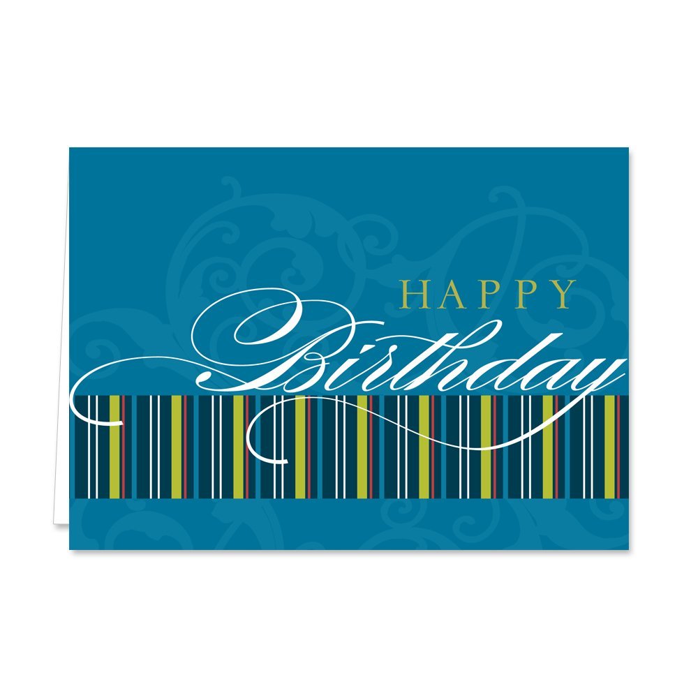 Canopy Street Lively Birthday Note Cards - 36 Colorful Greeting Cards with Envelopes, 6 Unique Designs (4 5/8