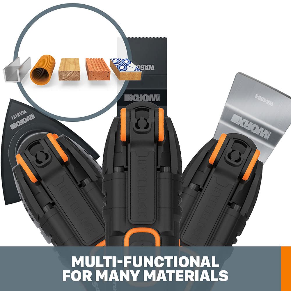 Worx Sonicrafter 3 Amp Corded Oscillating Multi-Tool - Perfect for DIY Projects, Woodworking, Flooring & Home Renovations