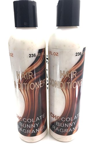 2 Pack Handmade Kids Hair Conditioner with Chocolate Bunny Fragrance - 8 oz Each - Gentle & Nourishing for Soft, Tangle-Free Hair - Perfect for Daily Bath Time & Special Occasions