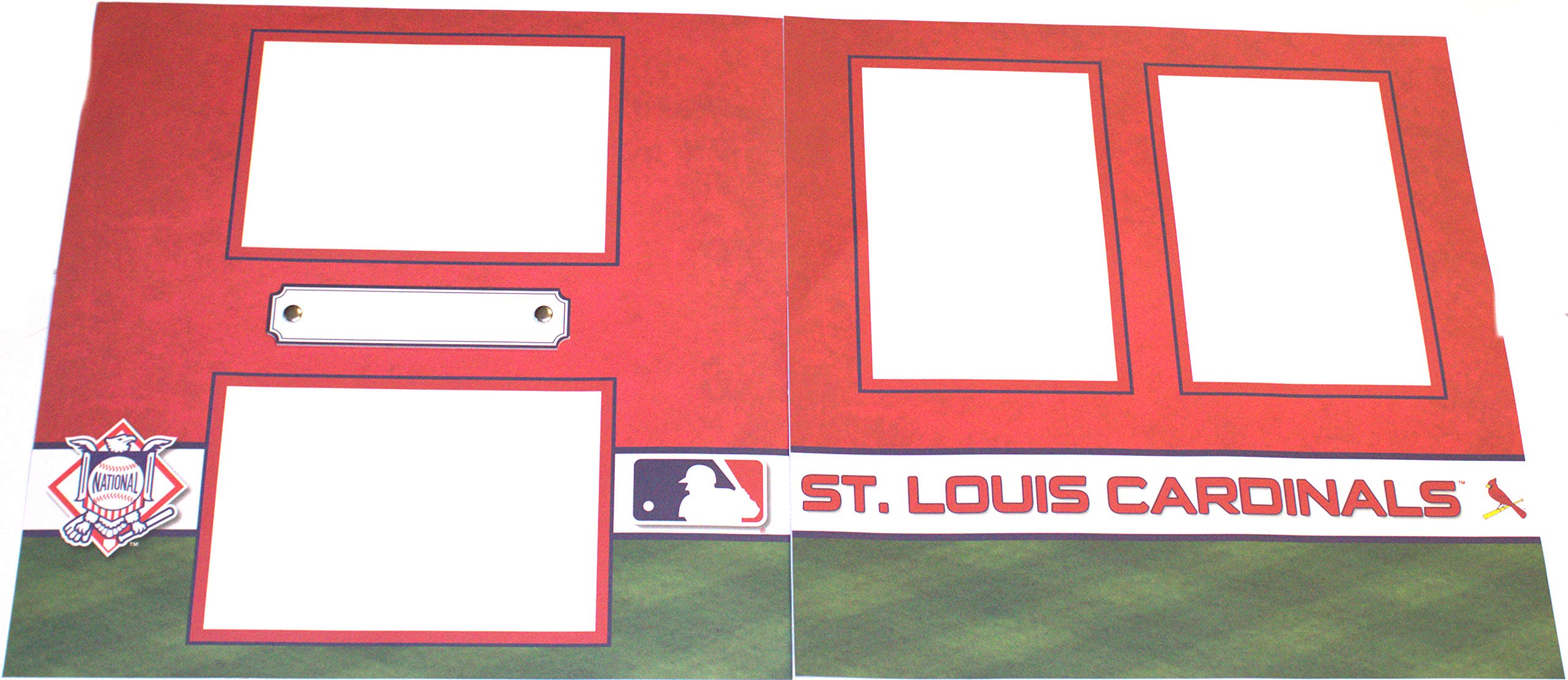 St. Louis Scrapbook Kit - 16 Illustrated Pages & 10 Protective Page Sleeves, 12