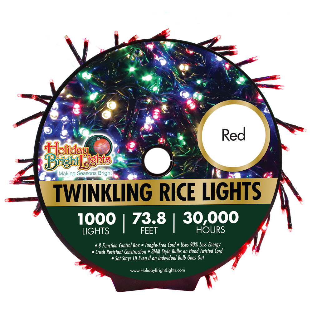 (Multi-Colored) 1000 LED Reel Multi-Colored Rice Lights