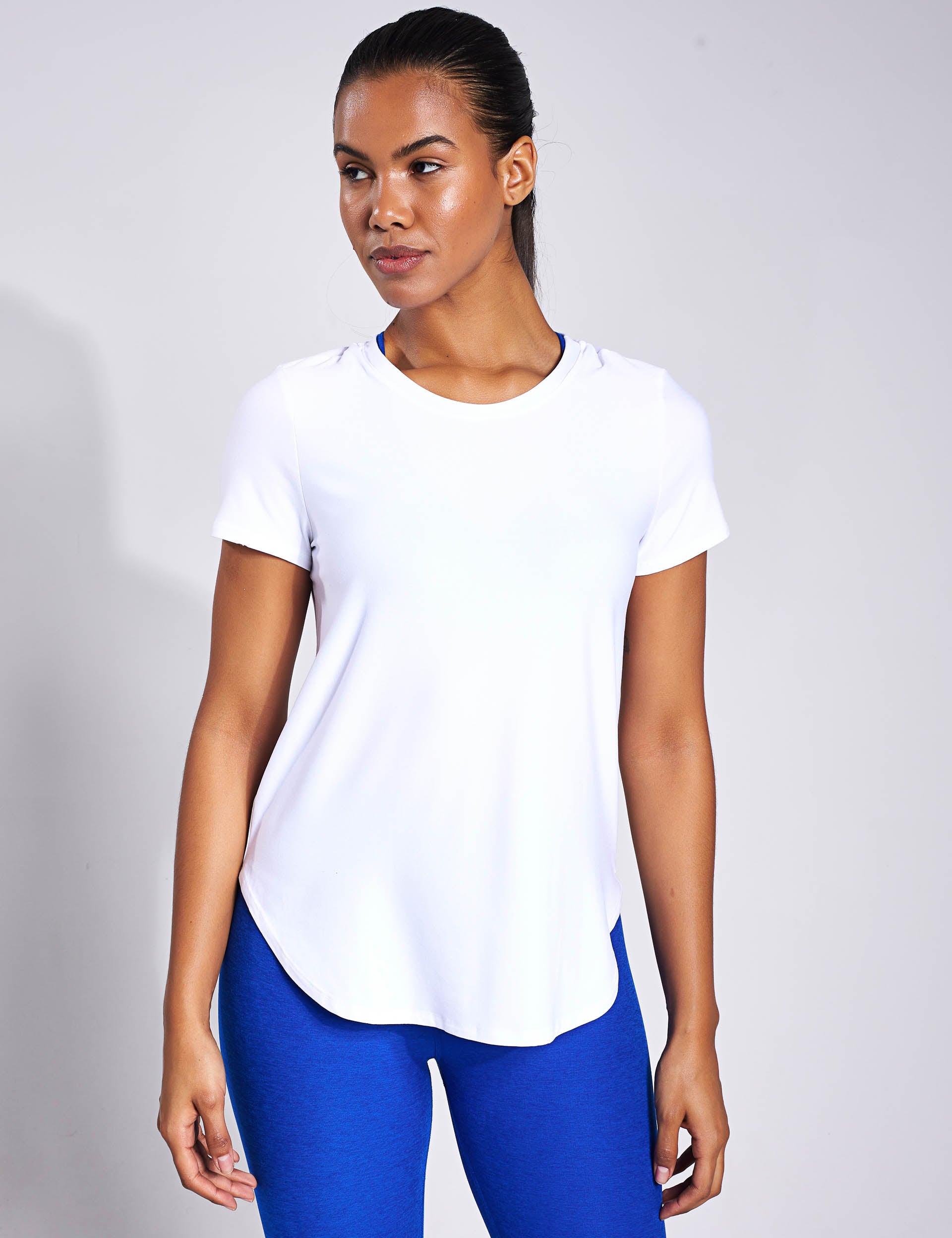 Featherweight On the Down Low T-Shirt - Ultra Lightweight Cotton Tee in Cloud White | Perfect for Casual Wear, Gym & Everyday Comfort