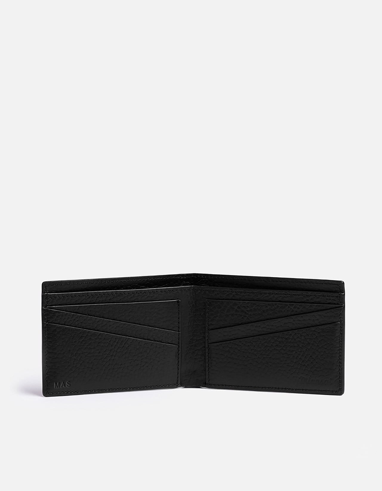 Premium Textured Black Leather Billfold Wallet for Men - Slim RFID Blocking Bifold Wallet - Perfect for Everyday Use, Business & Travel