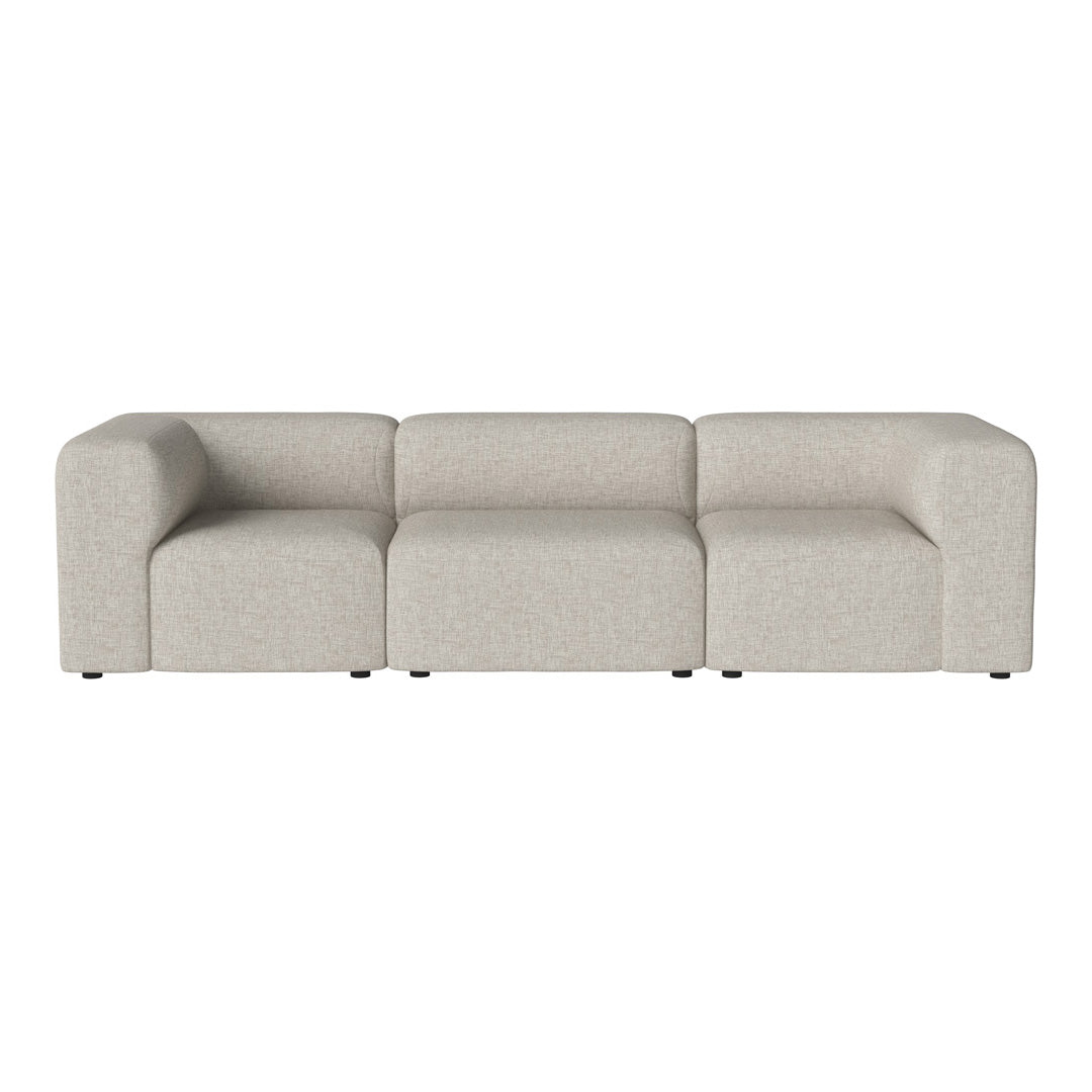 Modern 3-Seater Angle Sofa - Comfortable L-Shaped Sectional Couch for Living Room, Lounge & Small Spaces - Perfect for Apartments, Dorms & Home Theater Seating