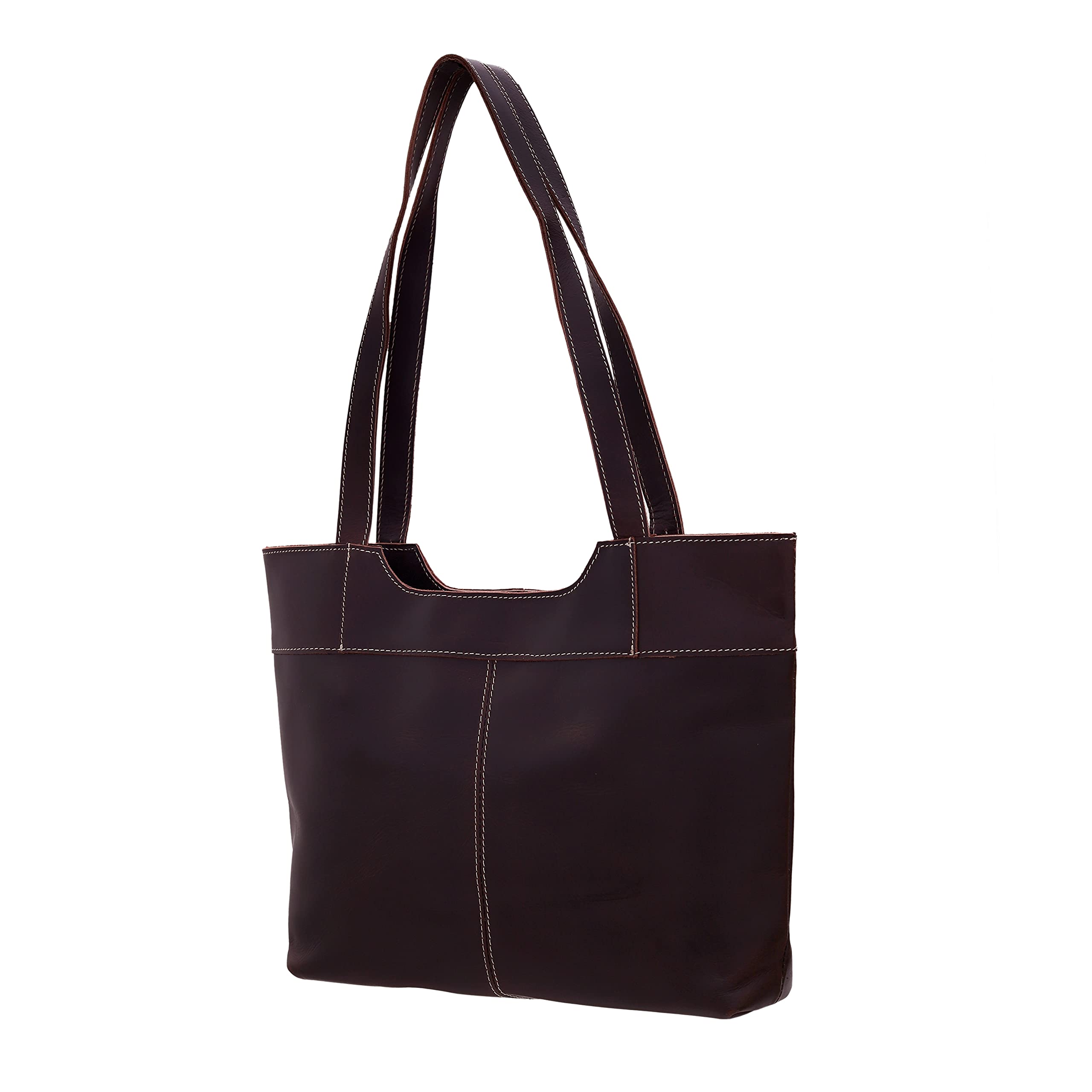 Premium Genuine Leather Tote Bag for Women - Large Work Handbag with Spacious Interior, Durable Shoulder Strap - Perfect for Office, Travel & Everyday Use