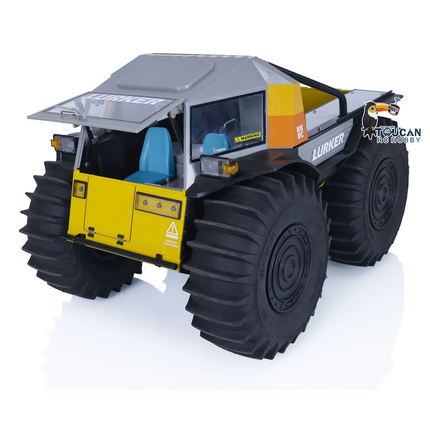 1/10 Scale All-Terrain RC Off-Road Vehicle - Amphibious Climbing Car Kit/RTR with Painted Body, LED Lights & Sound System - Perfect for Outdoor Adventures, Racing & Water Play