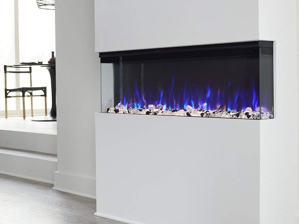 72 Inch Sideline Infinity 3-Sided Smart Recessed Electric Fireplace - WiFi Enabled, Alexa & Google Home Compatible (Refurbished) - Perfect for Living Rooms, Bedrooms & Home Theater Installations