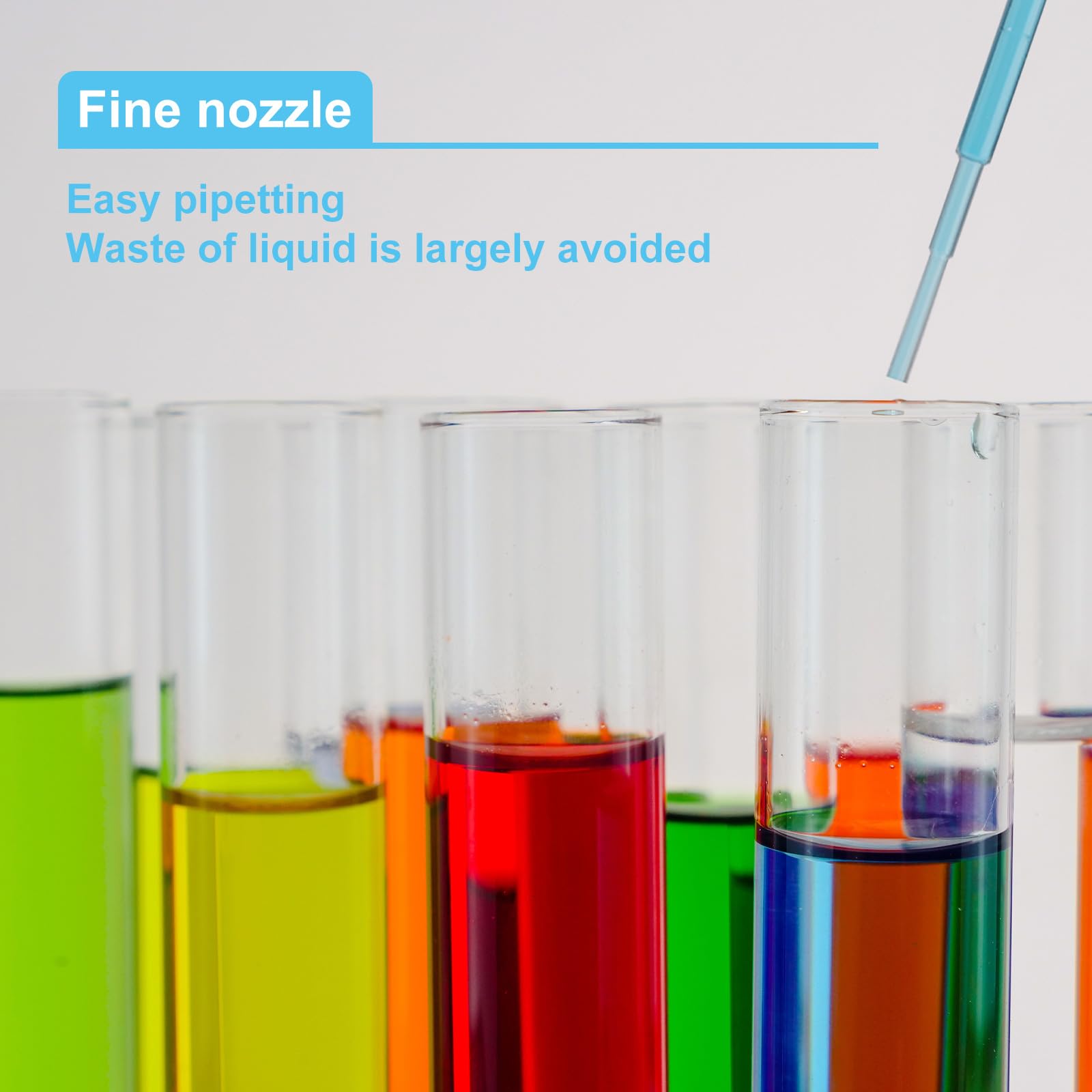 Biologix 2000PCS 3ml Disposable Plastic Transfer Pipettes - Graduated Dropper for Science Lab, Essential Oils, DIY Projects | Perfect for Laboratory Experiments, Aromatherapy & Crafting