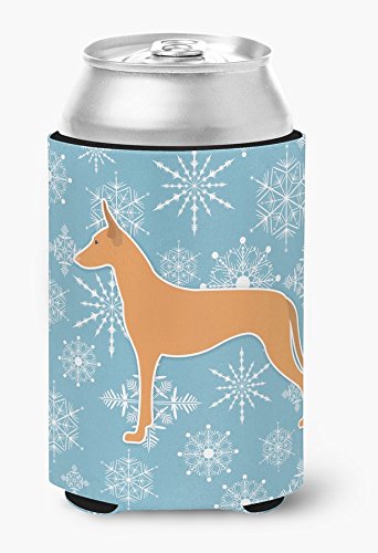 Winter Snowflake Pharaoh Hound Can Hugger & Bottle Insulator - Cute Dog-Themed Beverage Sleeve for Coffee Mugs, Beer Cans & Water Bottles - Perfect for Christmas Gifts, Office Use & Cozy Home Decor