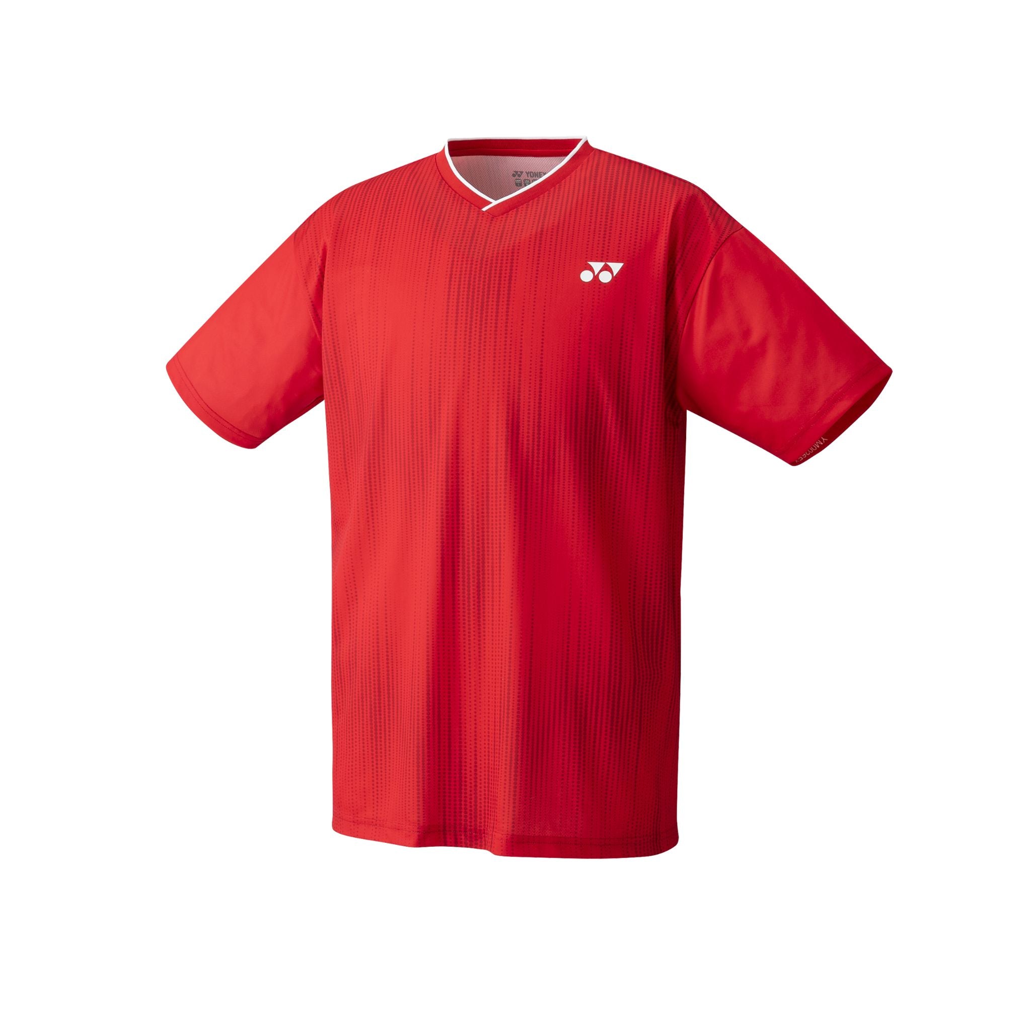 Yonex YM0026 Men's Crew Neck Team Shirt - Ruby Red - Breathable Performance Jersey for Volleyball, Basketball & Training - Gym & Sports Wear