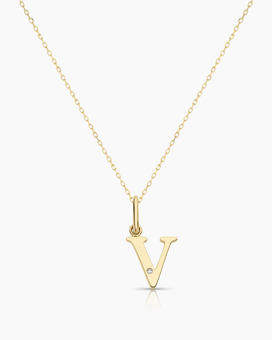 Vintage Diamond Alphabet Charm Necklace - Personalized Initial Pendant Jewelry for Women, Gift for Her, Birthday, Anniversary, Valentine's Day