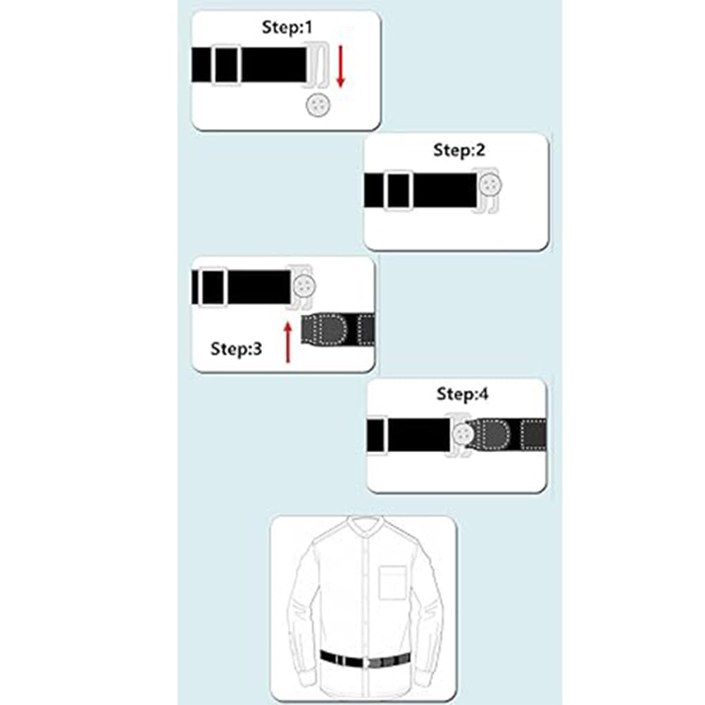 Adjustable Black Sweater Tuck Band for Women - Elastic Waistband for Cropping & Tucking Sweaters & Shirts - Perfect for Layering Outfits & Creating Stylish Looks